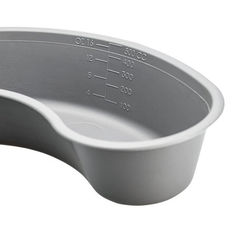 Emesis Basin GMAX Gray 16 oz. Plastic Single Patient Use