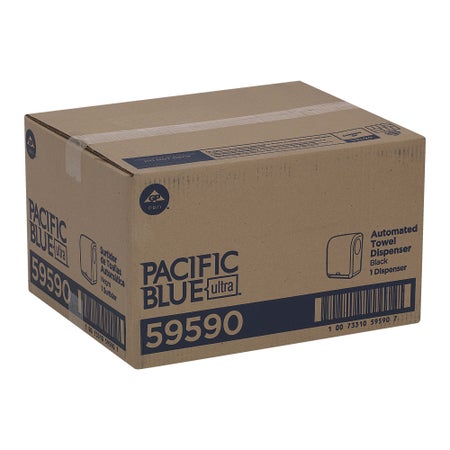 Paper Towel Dispenser Pacific Blue Ultra™ Black Touch Free Wall Mount