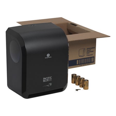 Paper Towel Dispenser Pacific Blue Ultra™ Black Touch Free Wall Mount