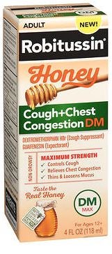 Cold and Cough Relief Robitussin® 20mg / 20mg -400mg Strength Liquid 4 oz.