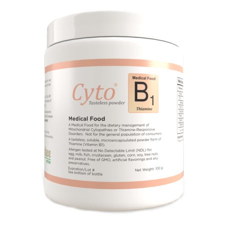 Oral Supplement Cyto® B1 Unflavored Powder 100 Gram Jar