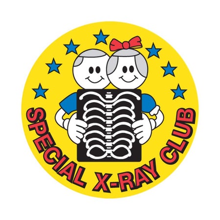 Sticker pdc® 250 per Unit Special X-Ray Club 2 Inch Diameter