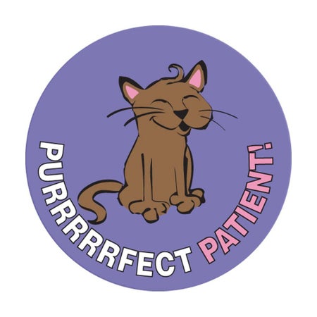 Sticker pdc® 250 per Unit Purrrrfect Patient 2 Inch Diameter