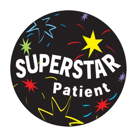 Sticker pdc® 250 per Unit Super Star Patient 2 Inch Diameter