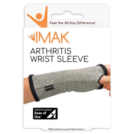 Compression Sleeve IMAK® Arthritis Small Soft Gray Wrist / Thumb