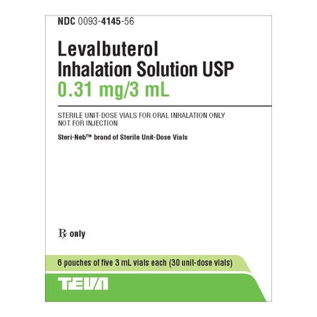 Levalbuterol HCl, Preservative Free 0.31 mg / 3 mL Solution 30 Vials