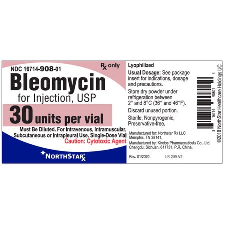 Bleomycin Sulfate, Preservative Free 30 Units Injection
