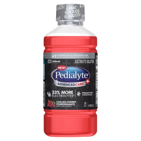 Oral Electrolyte Solution Pedialyte® AdvancedCare™ Chilled Cherry Pomegranate Flavor 33.8 oz.