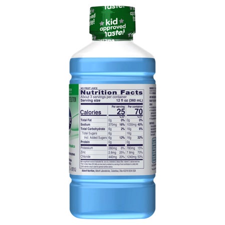 Oral Electrolyte Solution Pedialyte® AdvancedCare™ Blue Raspberry Flavor 33.8 oz.