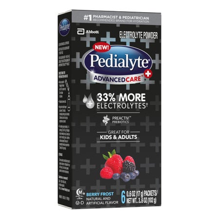 Oral Electrolyte Solution Pedialyte® AdvancedCare™ Plus Berry Frost Flavor 0.6 oz.