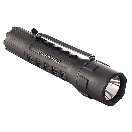 Flashlight Polytac® LED CR123A Lithium 2 Batteries