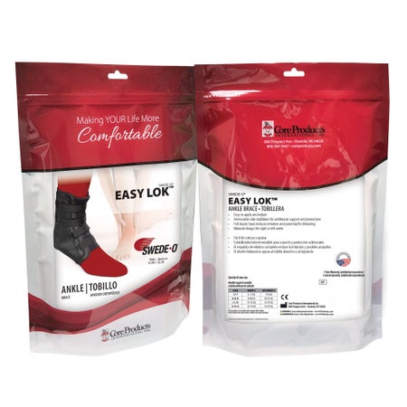 Ankle Support Swede-O® Easy Lok® Medium Hook and Loop Strap Closure Men 8 to 10-1/2 / Women 10 to 11-1/2 Left / Right Foot