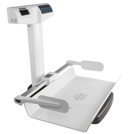 Pediatric Scale with Height Rod Health O Meter® LCD Display 23 kg Capacity White Battery Operated