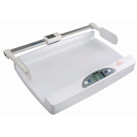 Pediatric Scale with Height Rod Health O Meter® LCD Display 44 lbs. / 20 kg Capacity White Battery Operated
