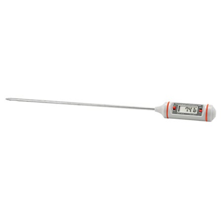 Long-Stem Thermometer Traceable® Fahrenheit / Celsius -58° to 302°F (-50° to 150°C) Stainless Steel Probe Battery Operated