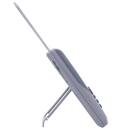 Digital Thermometer with Alarm Traceable® Kangaroo™ Fahrenheit / Celsius -58° to 572°F (-50° to 300°C) Stainless Steel Probe Flip-out Stand / Handheld Battery Operated