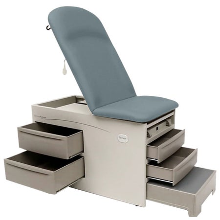 Exam Table with Storage Access™ Fixed Height 28 W X 57-2/7 to 71 L Inch Pneumatic Adjustable Backrest 500 lbs. Weight Capacity
