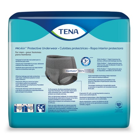 Absorbent Underwear TENA® ProSkin™ Pull On with Tear Away Seams Adult Medium Male Disposable Moderate Absorbency