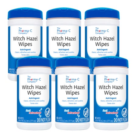Witch Hazel Astringent The Pharma-C Company® 40 Count Wipe