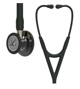 Cardiology Stethoscope 3M™ Littmann® Cardiology IV™ Black 1-Tube 27 Inch Tube Convertible Chestpiece
