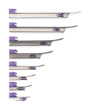 Laryngoscope Blade IntuBrite™ Miller Type LED Light Child Medically Clean