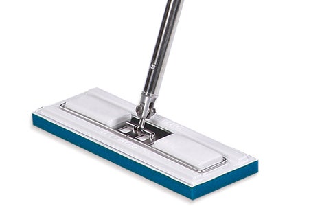 Cleanroom Wet Mop Pad Contec® Klean Max™ Sealed Edge Large White Microfiber / Polyester Disposable
