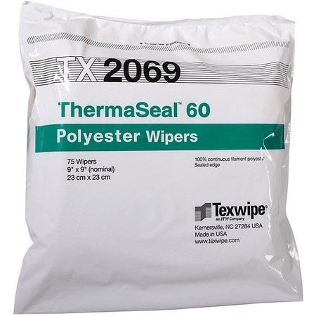 Cleanroom Wipe ThermaSeal™ 60 150 Count Bag 9 X 9 Inch NonSterile Disposable