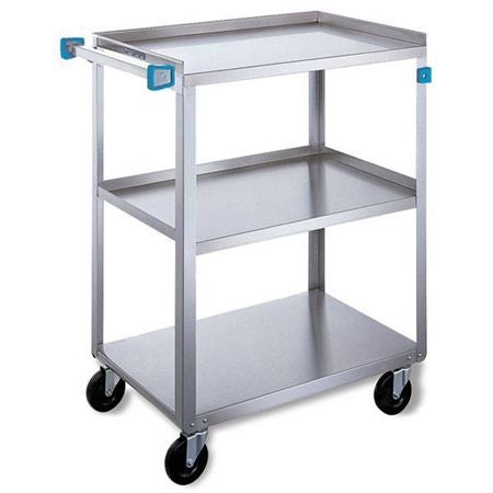 Utility Cart Insight® Stainless Steel Frame 32-1/8 H X 27-1/2 D X 16-1/4 W Inch Silver Without Drawers