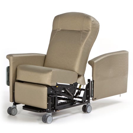 Recliner Ascent II Power Natural Vinyl 4 Inch Casters 300 lbs. Weight Capacity