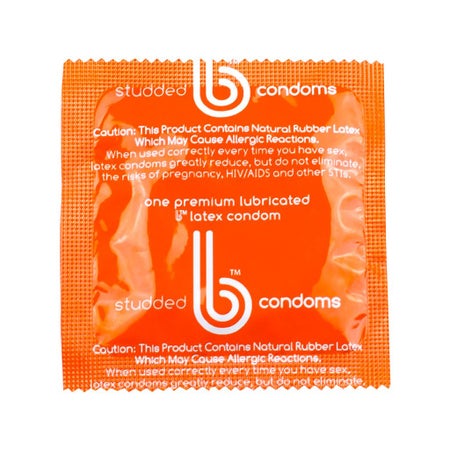 Condom Studded b® One Size Fits Most 1,000 per Case