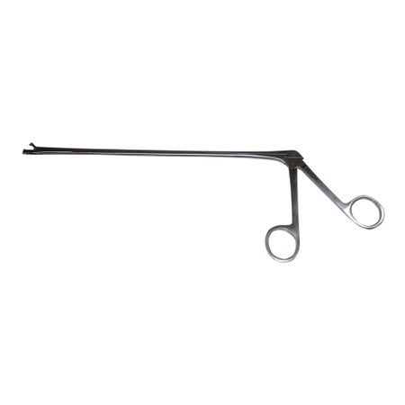 Biopsy Forceps Tischler Floor / Office Grade Stainless Steel NonLocking Finger Ring Handle Angled Up 45°