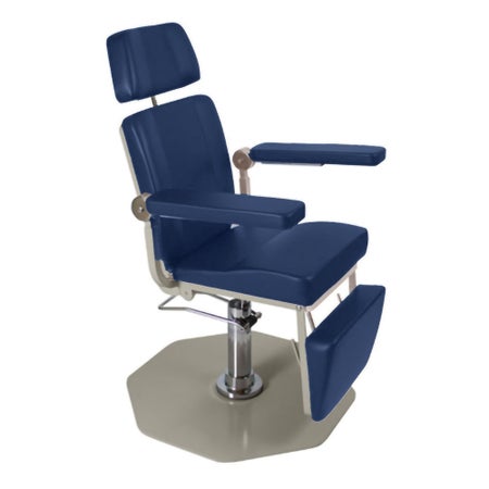 ENT Examination Chair Model 8612 24 to 31 Inch Seat Height Powder Coated Steel Frame Midnight Blue