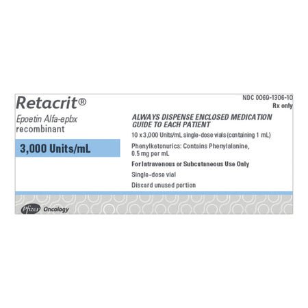 Retacrit® Epoetin Alfa-epbx 3,000 U / mL Injection 1 mL