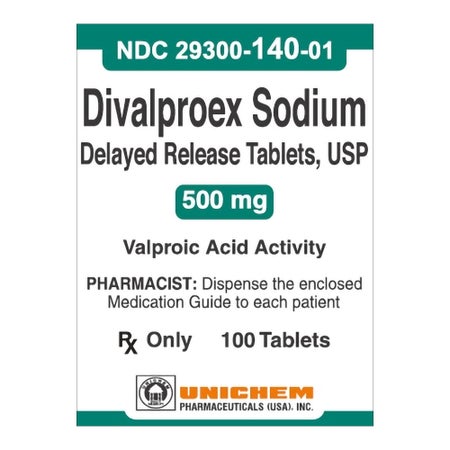 Divalproex Sodium 500 mg Tablet 100 Tablets