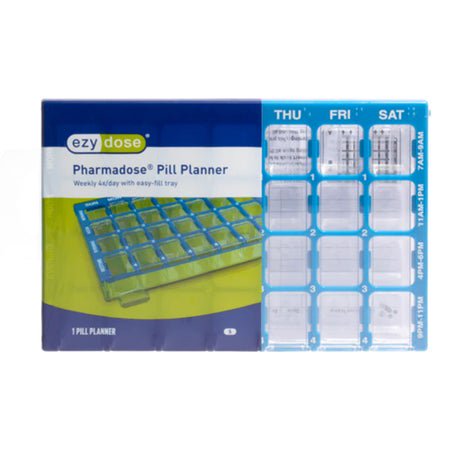 Pill Organizer Pharmadose® Locking Pill Planner Small 7 Day 4 Dose