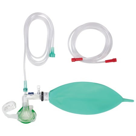 Ventilation Mask with Hyperinflation Bag SuperNO2VA™ Nasal Style Adult Large Adjustable Head Strap