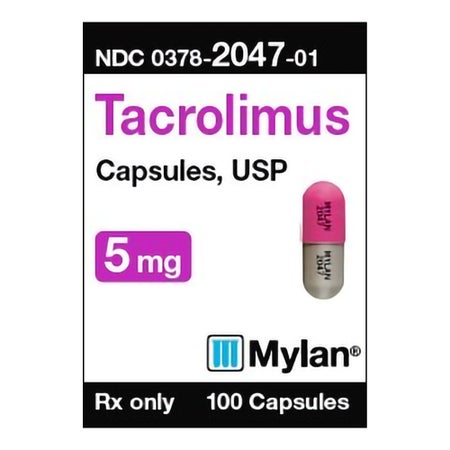 Tacrolimus 5 mg Capsule 100 Capsules