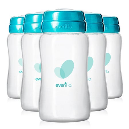 Breast Milk Collection Bottle Evenflo Advanced 5 oz. Food Grade Material Clear