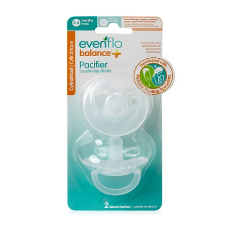 Pacifier Evenflo Feeding Balance + Ages Birth to 6 Months Silicone