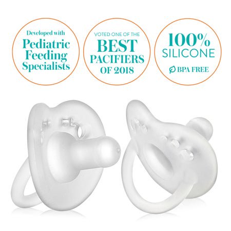 Pacifier Evenflo Feeding Balance + Ages Birth to 6 Months Silicone