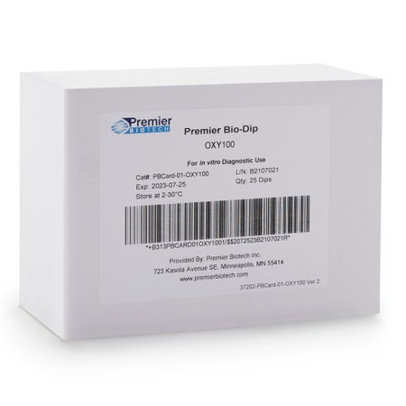 Drugs of Abuse Test Kit Premier Bio-Dip Oxycodone (OXY) 25 Tests CLIA Waived