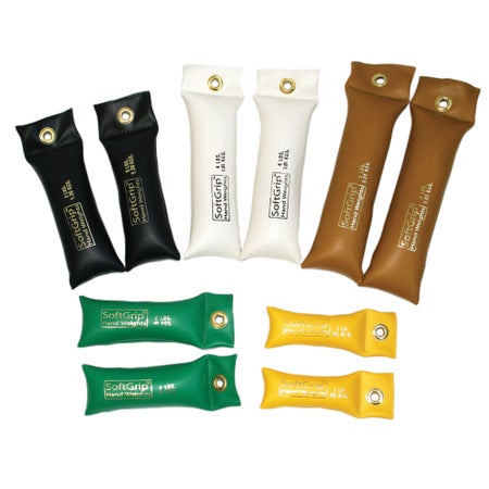 Hand Weight Set 10 Piece Set / Bag Style CanDo® SoftGrip™ 1 lbs. / 2 lbs. / 3 lbs. / 4 lbs. / 5 lbs.