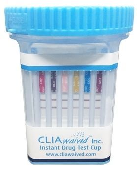 Drugs of Abuse Test Kit CLIAwaived™ AMP, BAR, BUP, BZO, COC, mAMP/MET, MDMA, MTD, OPI300, OXY, PCP, TCA 25 Tests CLIA Waived
