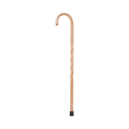Round Handle Cane Brazos™ Twisted Wood 37 Inch Height Tan Oak