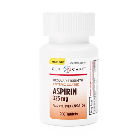 Pain Relief Geri-Care® 325 mg Strength Aspirin Tablet 200 per Bottle