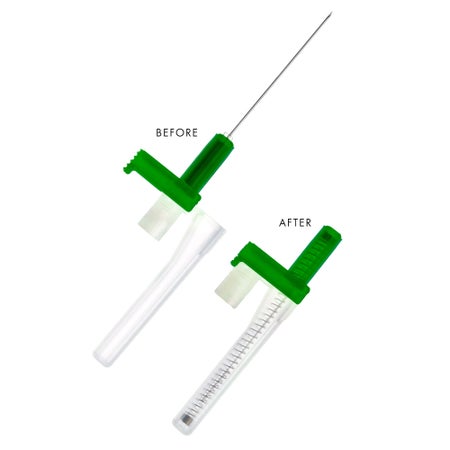 Safety Hypodermic Needle EasyPoint® 1-1/2 Inch Length 21 Gauge Regular Wall Retractable Safety Needle