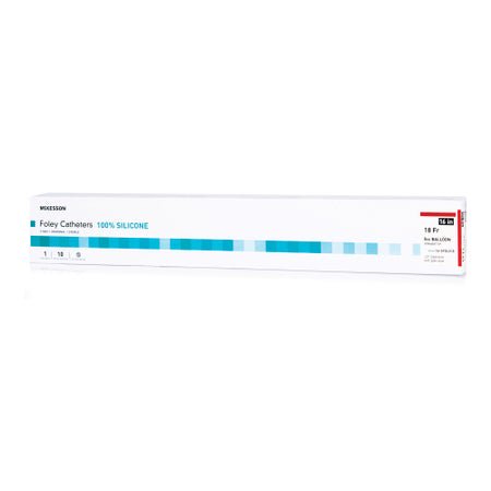 Foley Catheter McKesson 2-Way Standard Tip 5 cc Balloon 18 Fr. Silicone