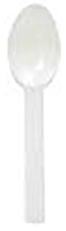 Taster Spoon Empress™ Medium Weight White Plastic