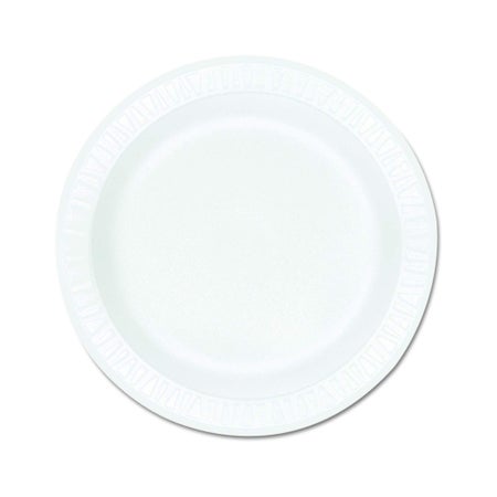 Compartment Plate Dart® Concorde® Nonlaminated Foam White Single Use