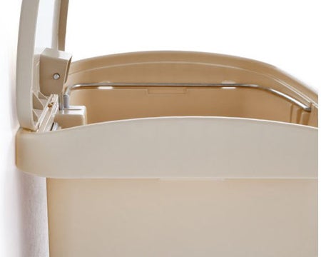 Trash Can Rubbermaid® Streamline™ 96 Quart / 24 gal. Beige Resin Rectangular